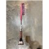Image 2 : Pink and Metallic Ice Scraper with Brush Attachment
