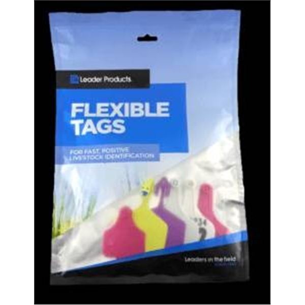 Leader Products Flexible Tags for Livestock Identification (25 Count) LOT OF 2