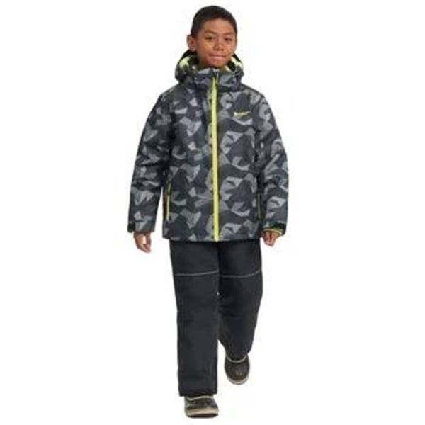 Stormpack Boys Snow Suit Size 12 in Geometric Pattern with Neon Highlights