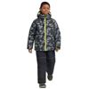 Image 1 : Stormpack Boys Snow Suit Size 12 in Geometric Pattern with Neon Highlights