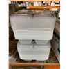 Image 2 : Plastic Meal Prep Containers With Lids Lot of 16