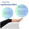 Image 1 : Bung Elevating Leg Rest Pillow with Memory Foam Support