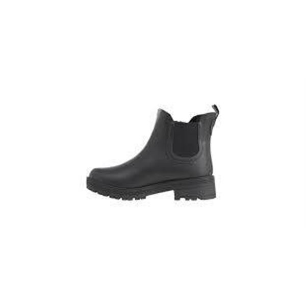 Tretorn Women’s Black Rain Chelsea Boots Size 8 with Warm Lining