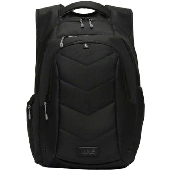 Black LoLe Backpack With Multiple Zip Compartments