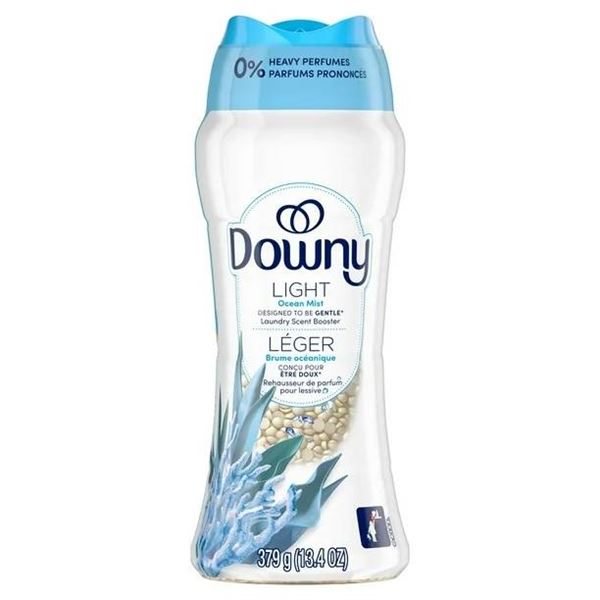 Downy Light Ocean Mist Scent Booster Beads for Laundry, 544g (19.2 oz)