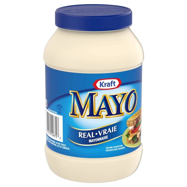 Kraft 2 x 3.78L Mayo Container With Blue Lid
