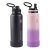 Image 1 : ThermoFlask 40 Oz Insulated Stainless Steel Water Bottles, Black and Pink