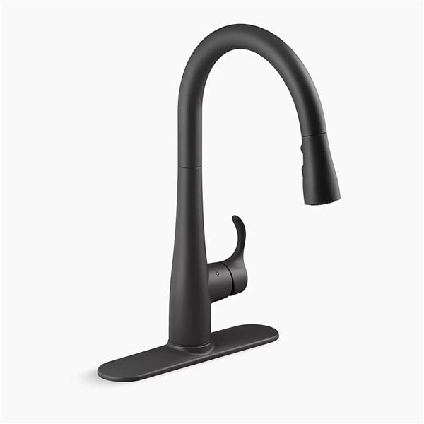 Kohler Pull-Down Kitchen Faucet, Model K-R29824-SD-G, Matte Black Finish