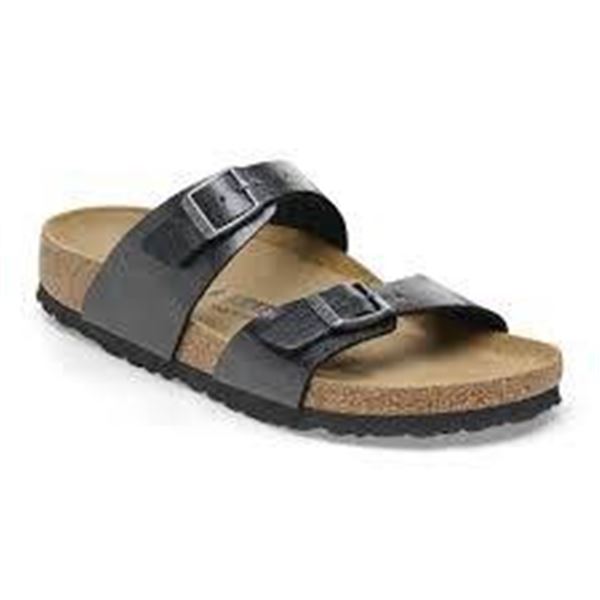 Birkenstock Arizona BS Black Sandals, Size 38 (US 7.0 | UK 5.0)