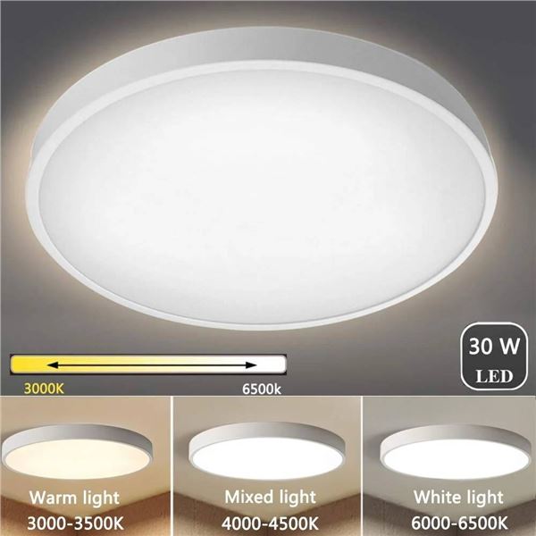 Koda Slim 15-Inch LED Ceiling Light, Adjustable Color Temperature