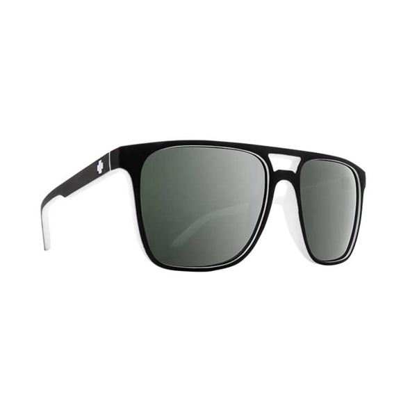 Spy Czar Whitewall Sunglasses With Happy Gray Green Lens