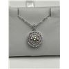 Image 1 : $1070 APPRAISED 1.00 CARAT MOISSANITE PENDANT & CHAIN SET