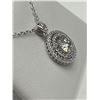 Image 3 : $1070 APPRAISED 1.00 CARAT MOISSANITE PENDANT & CHAIN SET