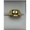Image 1 : Gents 14K GP Solitaire Dress Ring