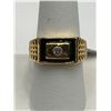 Image 3 : Gents 14K GP Solitaire Dress Ring