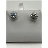 Image 1 : $2020 APPRAISED 4.00 CARAT SOLITAIRE STUD EARRINGS