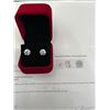 Image 7 : $2020 APPRAISED 4.00 CARAT SOLITAIRE STUD EARRINGS