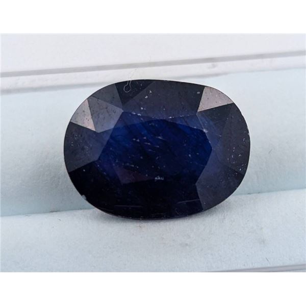 9.2 ct Certified Midnight Sapphire gemstone ($11,040 Appraisal)