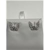 Image 4 : $1200 APPRAISED 2.00 CARAT BUTTERFLY EARRING SET