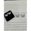 Image 6 : $1200 APPRAISED 2.00 CARAT BUTTERFLY EARRING SET