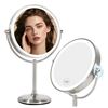 Image 1 : VESAUR Magnifying Mirror with LED Light and Adjustable Brightness