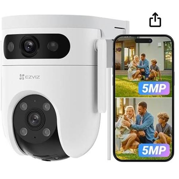 Ezviz H9c Smart Home Security Camera with Dual 3K Resolution and 5MP Lens