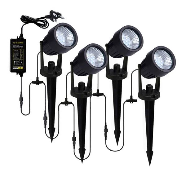 Smart RGB LED Landscape Light with 12W Wattage and IP65 Rating Pack of 4