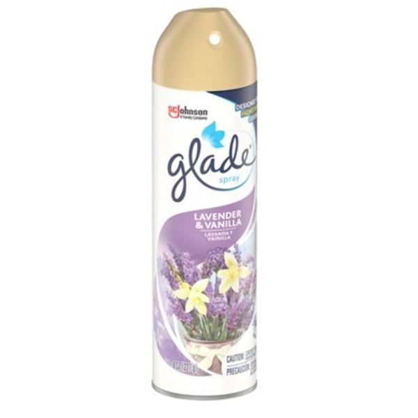 Lot of 12 – Glade Lavender Vanilla Aerosol Air Freshener 227g