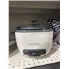 Image 2 : Black+Decker 2 in 1 Rice Cooker With Glass Lid and Steamer Basket