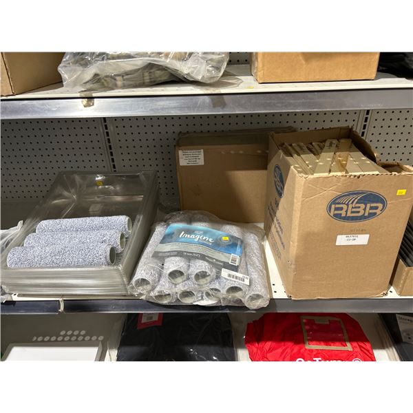 Accessories Lot of Paint Roller Refills, Paint Paddles