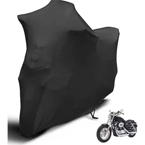 D2G Motorcycle Cover Indoor Stretch Soft Motorbike Cover (96-inch)