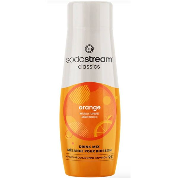 Lot of 6 SodaStream Classics Orange Syrup, 440 ml, Canada