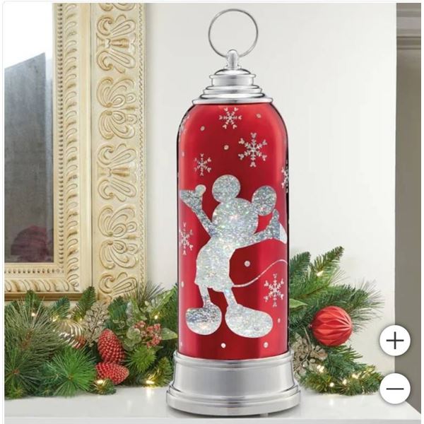 Disney Holiday Laser Engraved Lantern with LED light, Red