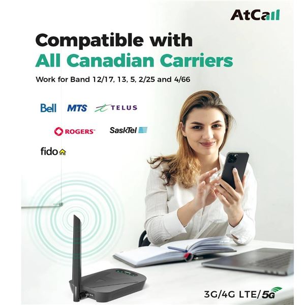 Atcall Cell Phone Booster Studio 5 for Enhanced Signal Strength