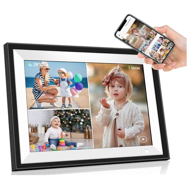 Digital Picture Frame 10-Inch with Wi-Fi Connectivity and Touchscreen