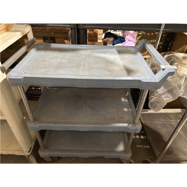 Three-Tier Utility Cart with Dimensions 30x17x34