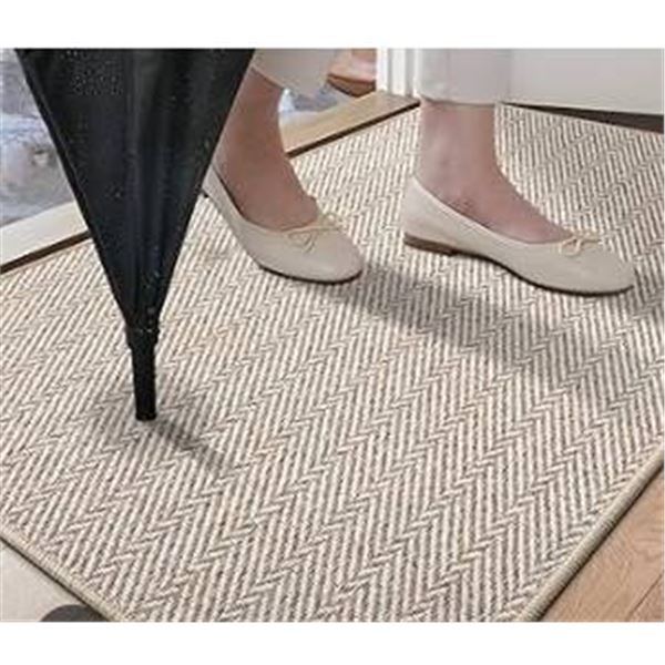 Loom Runner Rug, 2 ft 6 in x 6 ft 4 in, Herringbone Pattern