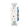 Image 1 : Lot of 3 Eaton 15 A Tamper-Resitant White Residential Grade Decorator Duplex Outlets – 10/P