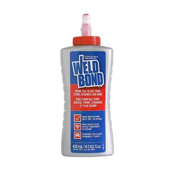Lot of 2 Weldbond Universal Adhesive, 420 mL/14.2 fl. oz. Each