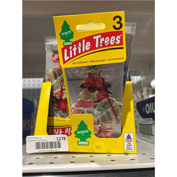 Lot of 15 Little Trees Air Fresheners  Assorted Scents 3 Per Package