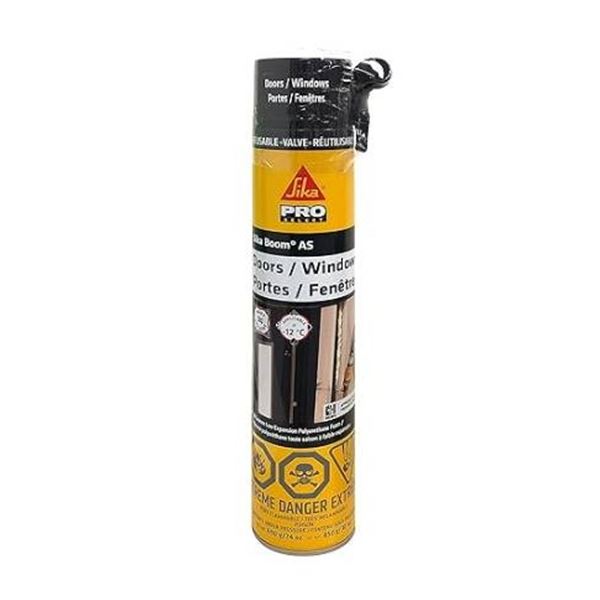 Lot of 4 Sika Boom AS Polyurethane Foam Sealant for Doors and Windows, 690g