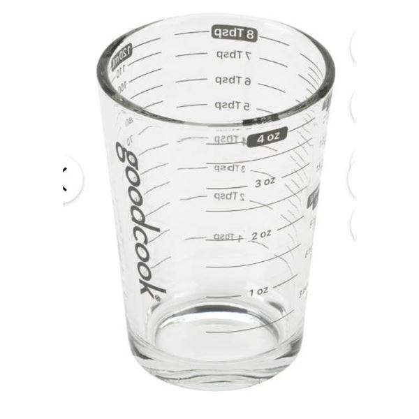 Lot of 8 GoodCook 4-Oz. Counter Display Liquid Measuring Glasses