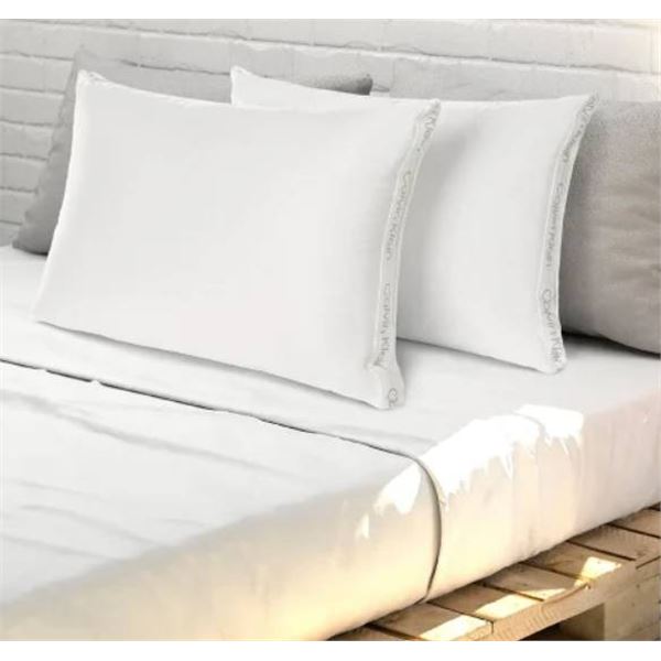 Calvin Klein Premium Luxury Down Alternative Pillows – Two Pack – Queen Size