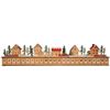 Image 1 : Kurt S. Adler Kurt Adler 6.7-Inch Light-Up Christmas Village Calender Advent Calendar, Tan