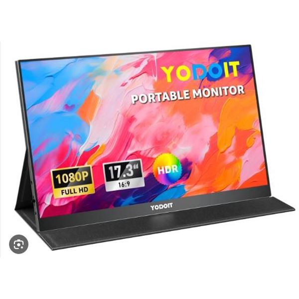 Yodoit 17.3-Inch Portable Monitor with 1080p Resolution