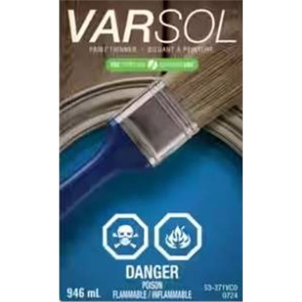 Varsol Paint Thinner, 946 mL Container, Lot of 6