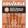 Image 1 : Solvable Professional Grade Boiled Linseed Oil, 3.78L, 4-Pack
