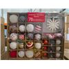 Image 2 : 78-Piece Set of RED Assorted Holiday Ornaments with Snowflake