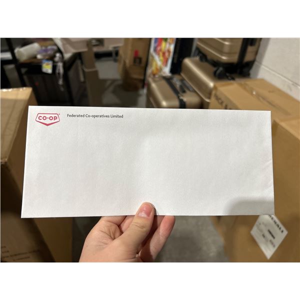 #10 4 1/8 x 9 1/2 White Wove Artlined Open-Side DSS Envelopes 500 Count