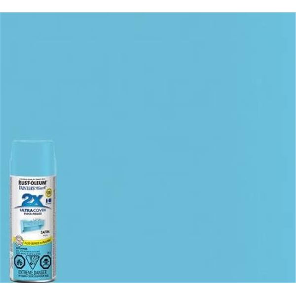 Rust-Oleum Painter’s Touch 2X Satin Aqua Spray Paint and Primer 6x340g